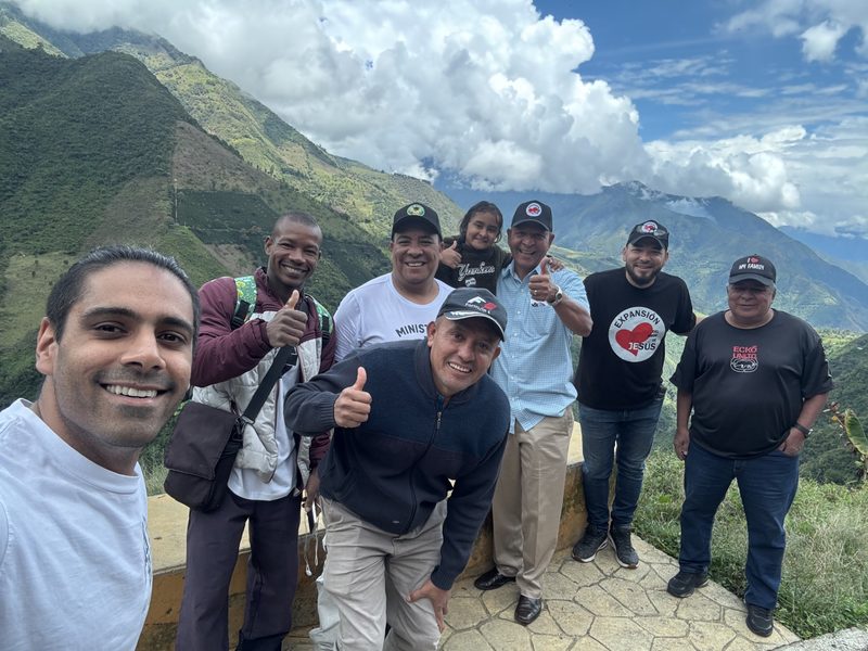 Rahul Parikh in the Andes mountains